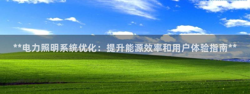 **电力照明系统优化：提升能源效率和用户体验指南**