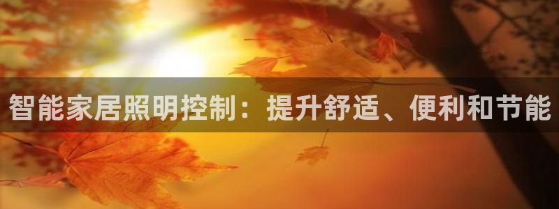 智能家居照明控制：提升舒适、便利和节能