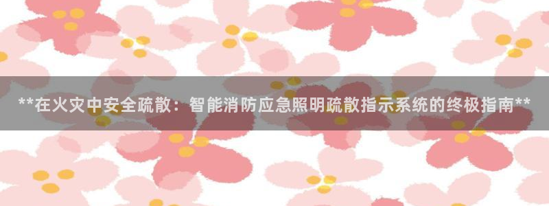 **在火灾中安全疏散:智能消防应急照明疏散指示系统的终极指南**