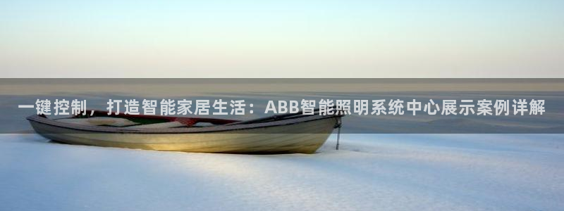 一键控制，打造智能家居生活：ABB智能照明系统中心展示案例详解