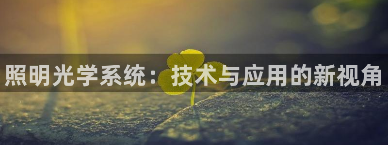 照明光学系统：技术与应用的新视角