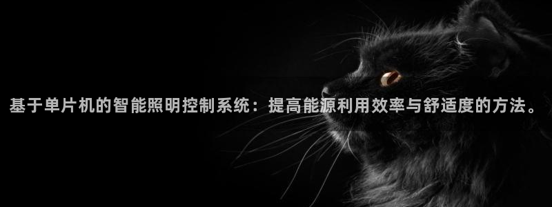 基于单片机的智能照明控制系统：提高能源利用效率与舒适度的方法。