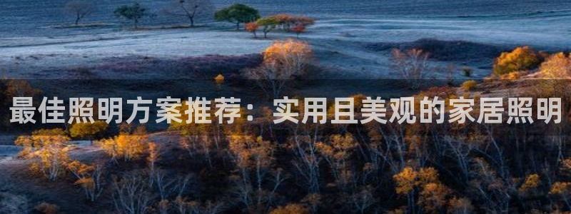 最佳照明方案推荐：实用且美观的家居照明